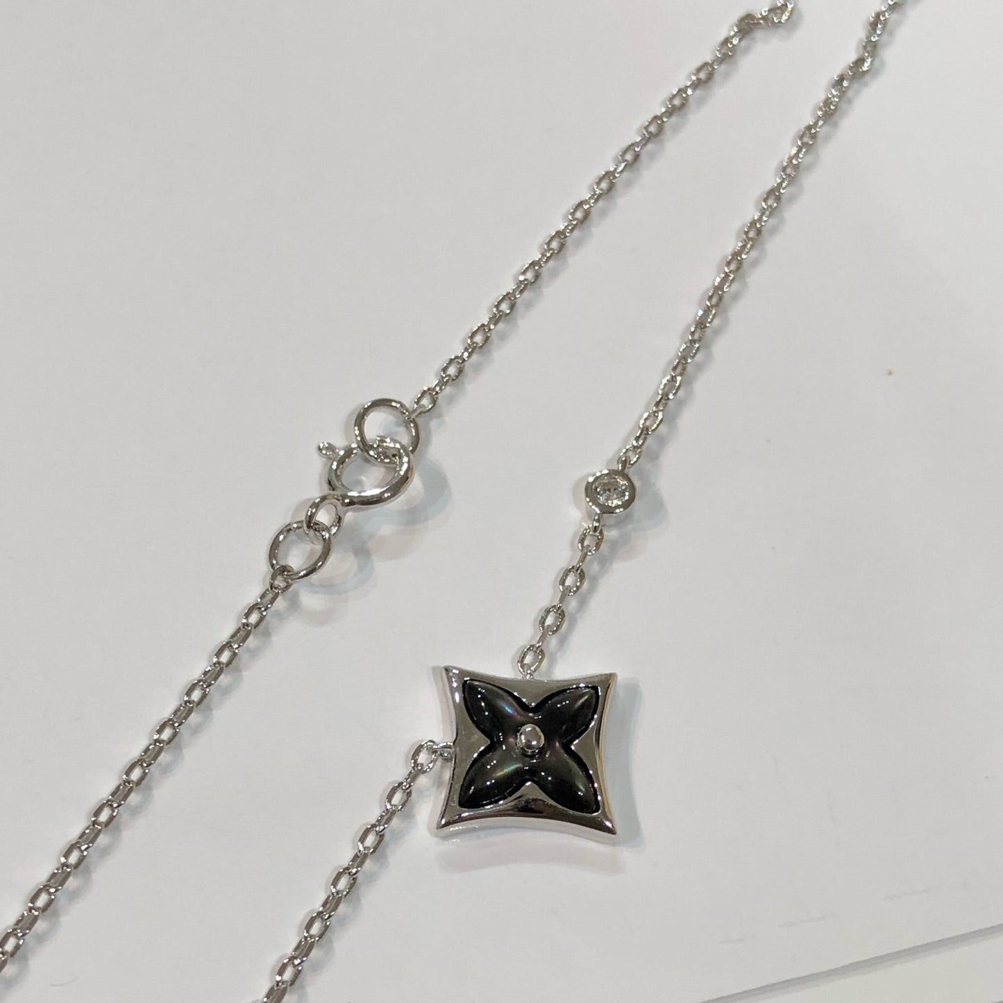 [Perla Lux]STAR BLACK MOP NECKLACE