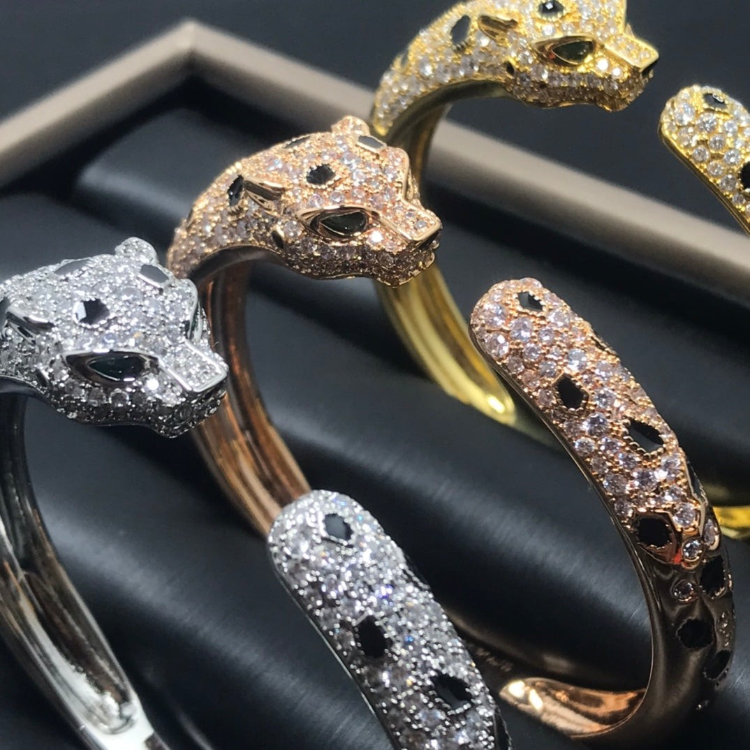 [Perla Lux]PANTHERE BIG BRACELET DIAMONDS