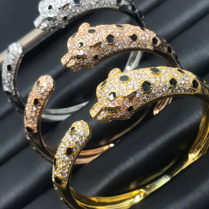 [Perla Lux]PANTHERE BIG BRACELET DIAMONDS