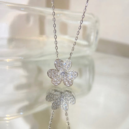 [Perla Lux]FLOWER DIAMOND NECKLACE