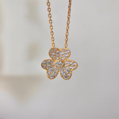 [Perla Lux]FLOWER DIAMOND NECKLACE