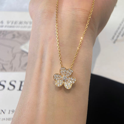 [Perla Lux]FLOWER DIAMOND NECKLACE