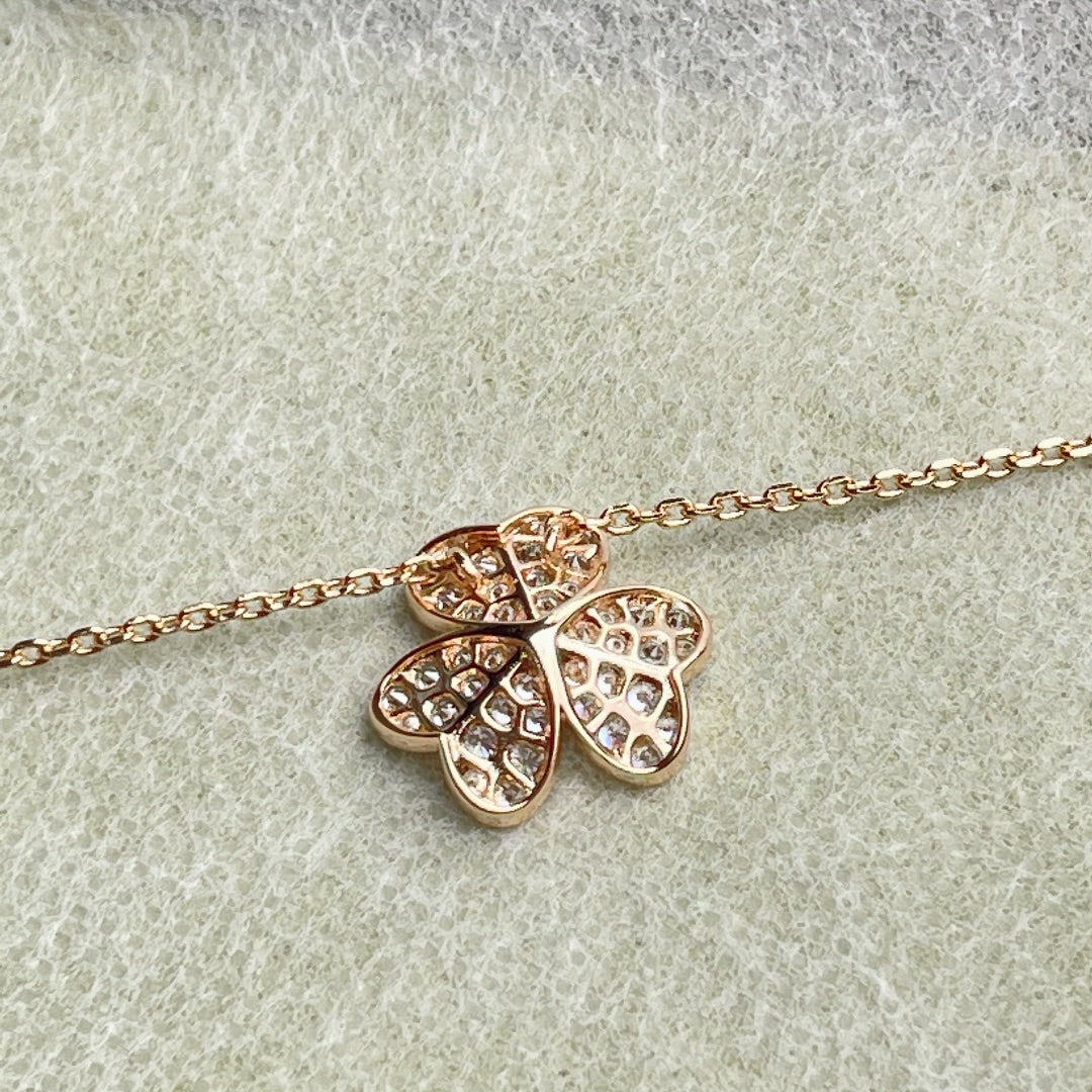 [Perla Lux]FLOWER DIAMOND NECKLACE