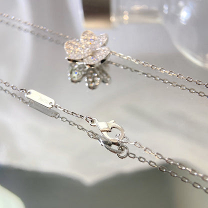 [Perla Lux]FLOWER DIAMOND NECKLACE