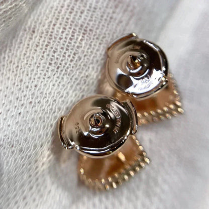 [Perla Lux]HEART CARNELIAN STUD EARRINGS