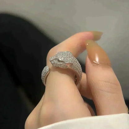 [Perla Lux]PANTHERE 5.5MM ALL DIAMOND RING