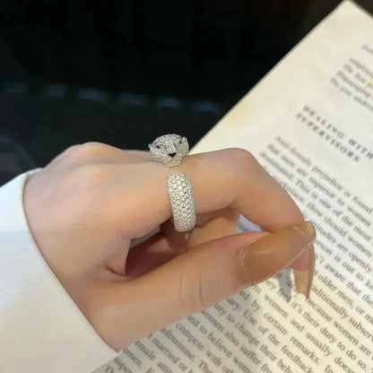 [Perla Lux]PANTHERE 5.5MM ALL DIAMOND RING