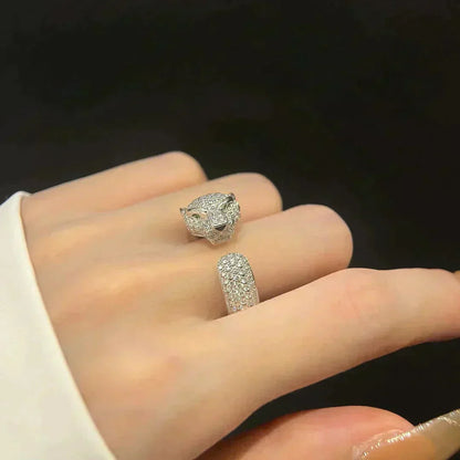 [Perla Lux]PANTHERE 5.5MM ALL DIAMOND RING