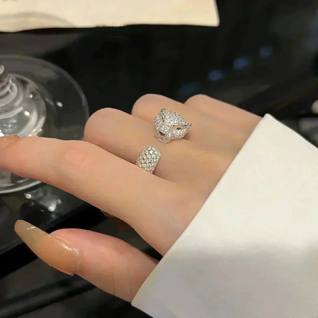 [Perla Lux]PANTHERE 5.5MM ALL DIAMOND RING