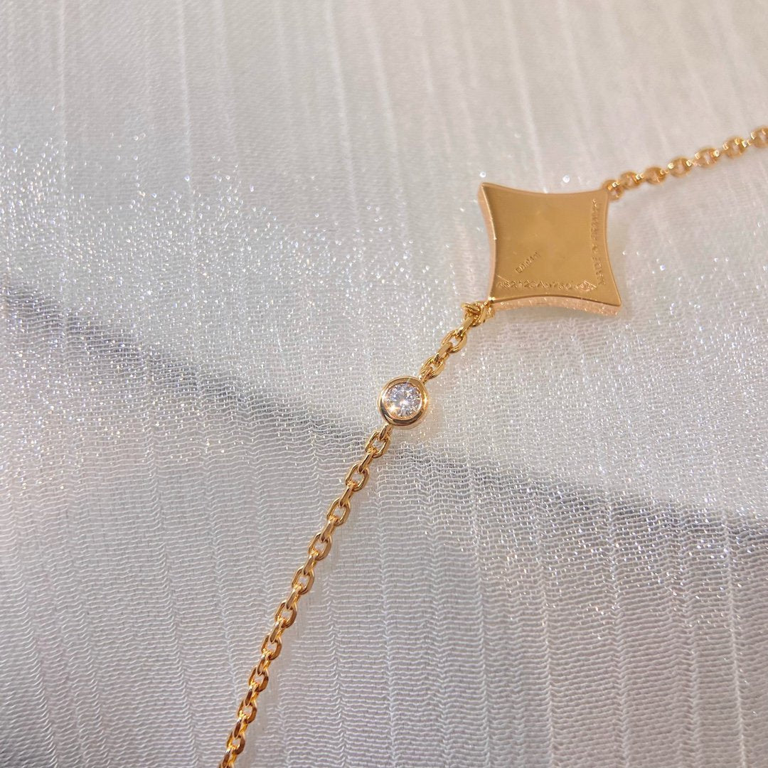[Perla Lux]COLOR STAR CARNELIAN PINK GOLD DIAMOND BRACELET