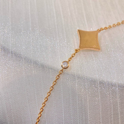 [Perla Lux]COLOR STAR CARNELIAN PINK GOLD DIAMOND BRACELET