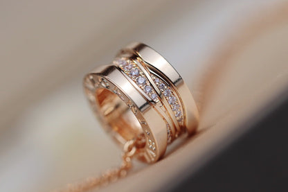 [Perla Lux]ZERO 1 PINK GOLD DIAMOND NECKLACE