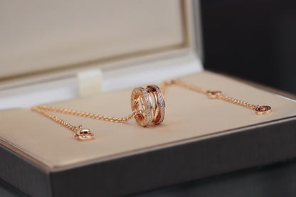 [Perla Lux]ZERO 1 PINK GOLD NECKLACE