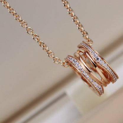 [Perla Lux]ZERO 1 PINK GOLD NECKLACE