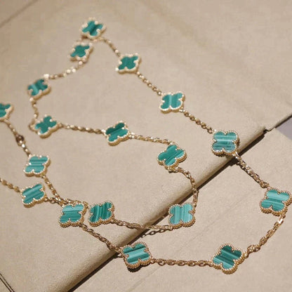 [Perla Lux]CLOVER 20 MOTIFS MALACHITE GOLD