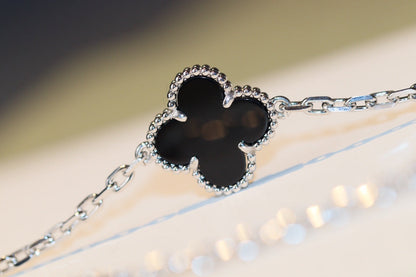 [Perla Lux]CLOVER 20 MOTIFS ONYX DIAMOND SILVER
