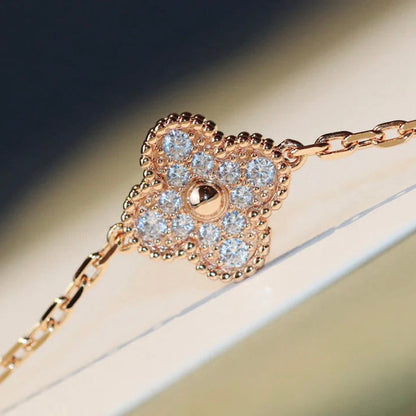 [Perla Lux]CLOVER 20 MOTIFS LASER DIAMOND NECKLACE