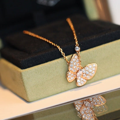 [Perla Lux]BUTTERFLY DIAMOND NECKLACE