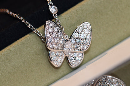 [Perla Lux]BUTTERFLY DIAMOND NECKLACE