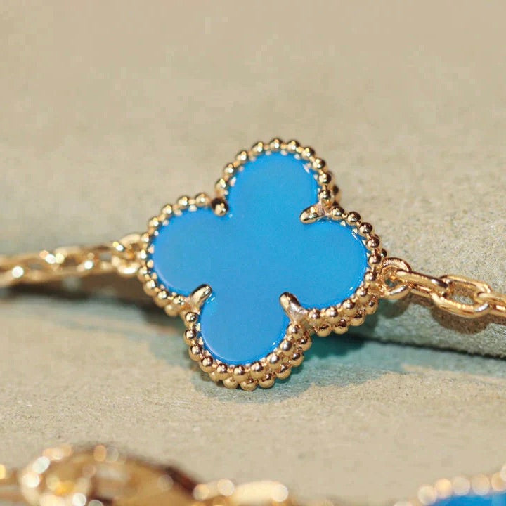 [Perla Lux]CLOVER 20 MOTIFS TURQUOISE GOLD