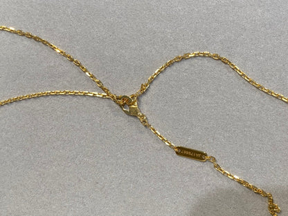 [Perla Lux]CLOVER 25MM NECKLACE GOLD CARNELIAN