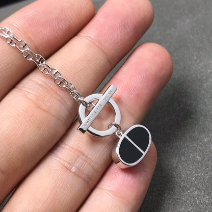 [Perla Lux]CHAINE VERSO BLACK CERAMIC  NECKLACE