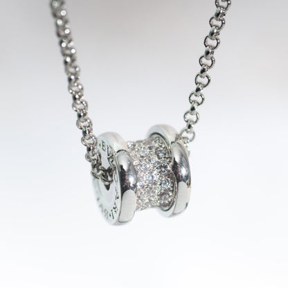 [Perla Lux]ZERO 1 SILVER DIAMOND NECKLACE