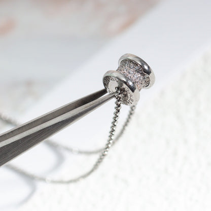 [Perla Lux]ZERO 1 SILVER DIAMOND NECKLACE