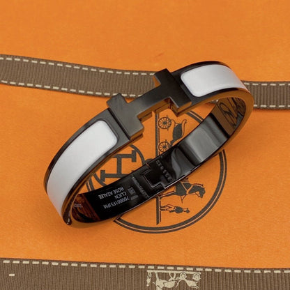 [Perla Lux]H BRACELET 12MM BLACK WHITE CERAMIC