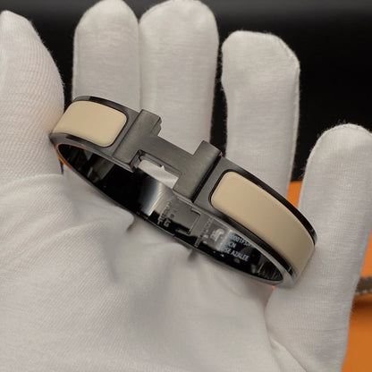 [Perla Lux]H BRACELET 12MM BLACK BEIGE CERAMIC