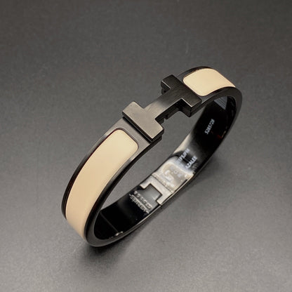 [Perla Lux]H BRACELET 12MM BLACK BEIGE CERAMIC