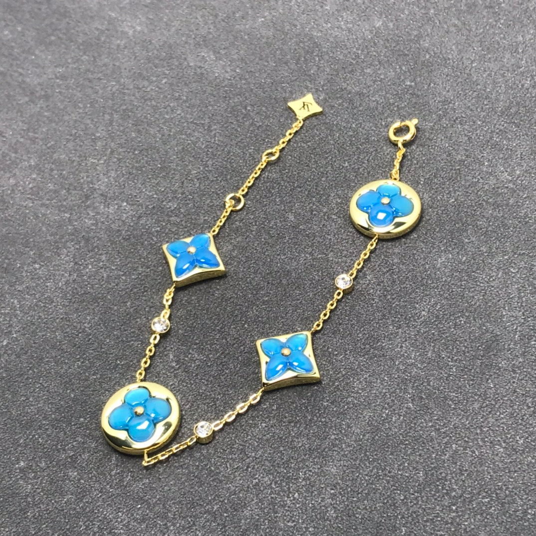 [Perla Lux]STAR AND SUN TURQUOISE 4 MOTIFS 3 DIAMONDS