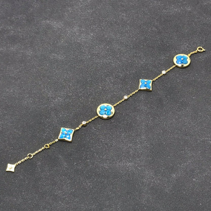 [Perla Lux]STAR AND SUN TURQUOISE 4 MOTIFS 3 DIAMONDS