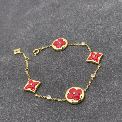 [Perla Lux]STAR AND SUN CARNELIAN 4 MOTIFS 3 DIAMONDS