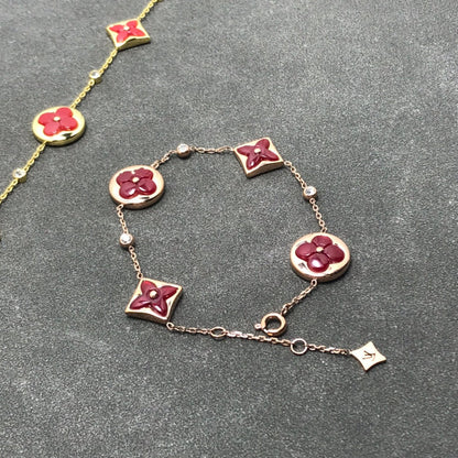 [Perla Lux]STAR AND SUN CARNELIAN 4 MOTIFS 3 DIAMONDS