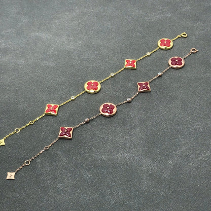 [Perla Lux]STAR AND SUN CARNELIAN 4 MOTIFS 3 DIAMONDS