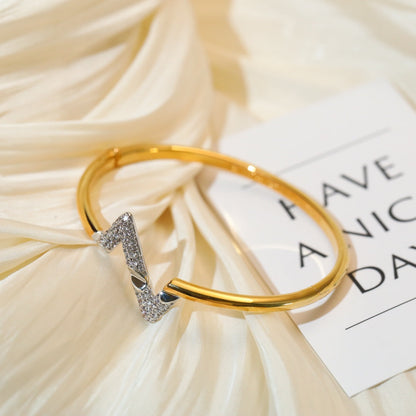 [Perla Lux]VOLTE UPSITE DOWN GOLD DIAMOND BRACELET