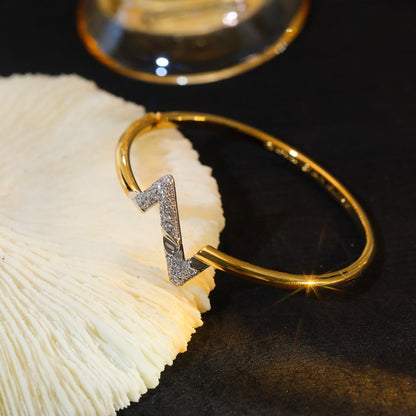 [Perla Lux]VOLTE UPSITE DOWN GOLD DIAMOND BRACELET