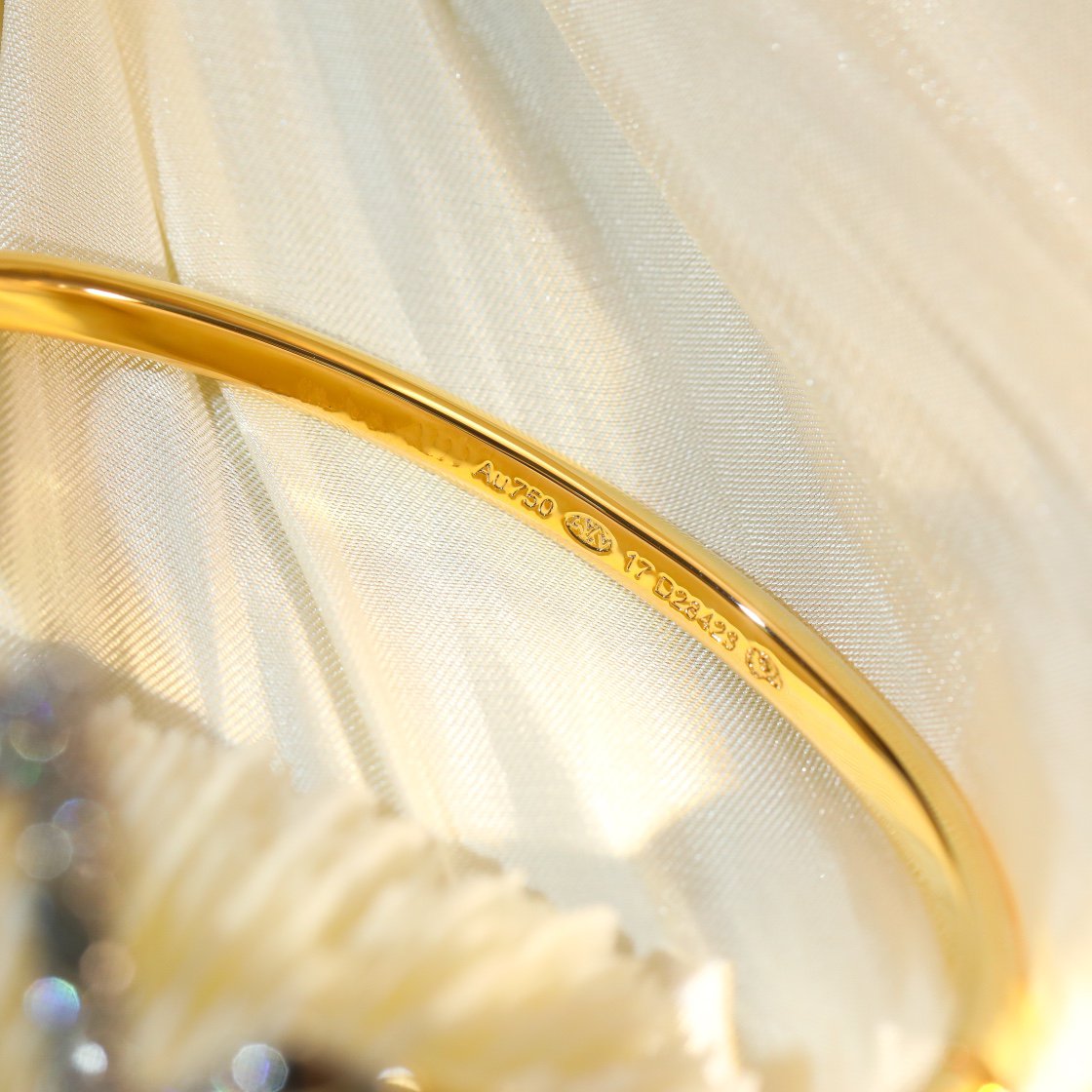 [Perla Lux]VOLTE UPSITE DOWN GOLD DIAMOND BRACELET