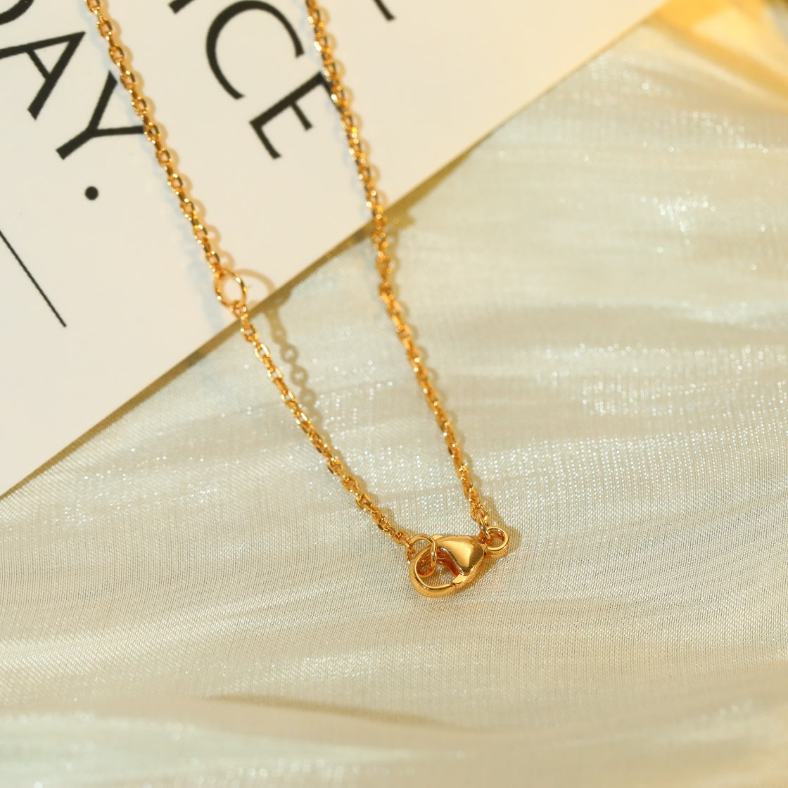 [Perla Lux]VOLT SILVER DIAMOND PEDANT NECKLACE