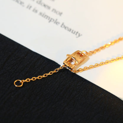 [Perla Lux]STAR AND SUN DIAMOND PINK GOLD NECKLACE