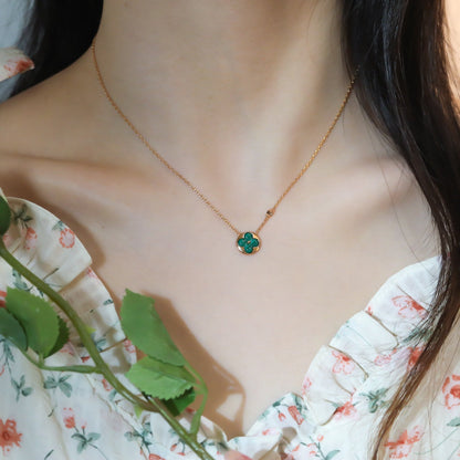 [Perla Lux]SUN PEDANT PINK GOLD 1 DIAMOND NECKLACE