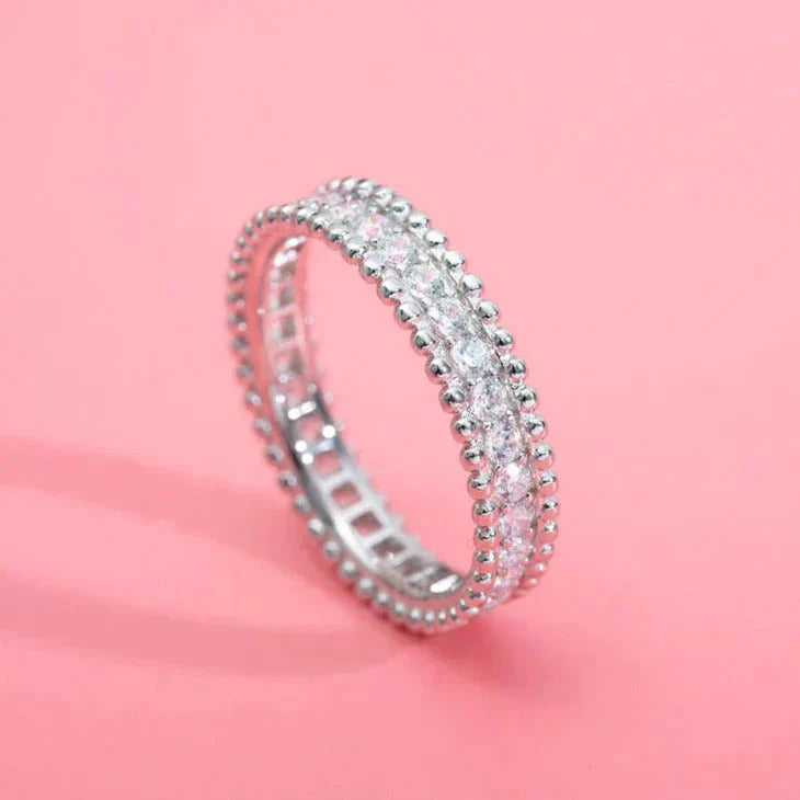 [Perla Lux]PERLEE DIAMOND SILVER RING