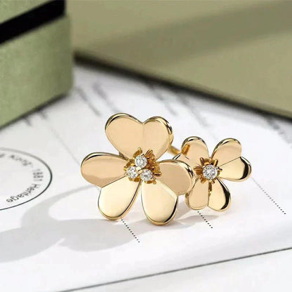 [Perla Lux]CLOVER COMOS GOLD DIAMOND RING