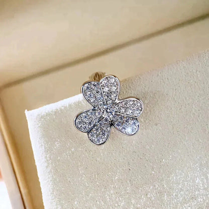 [Perla Lux]CLOVER COMOS DIAMOND EARRINGS SILVER