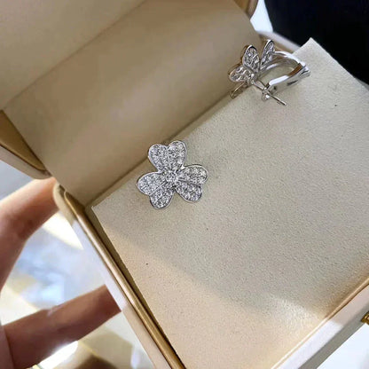 [Perla Lux]CLOVER COMOS DIAMOND EARRINGS SILVER