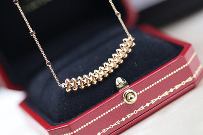 [Perla Lux]CLASH PINK GOLD NECKLACE