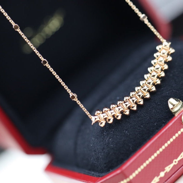 [Perla Lux]CLASH PINK GOLD NECKLACE