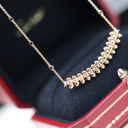 [Perla Lux]CLASH PINK GOLD NECKLACE