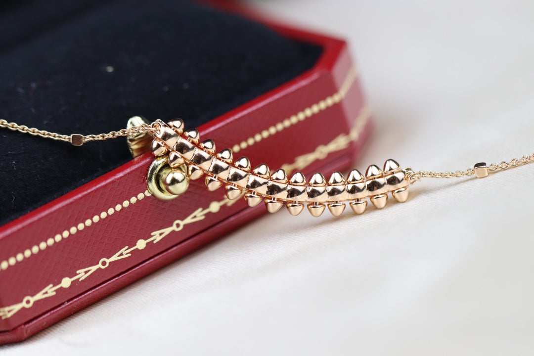 [Perla Lux]CLASH PINK GOLD NECKLACE